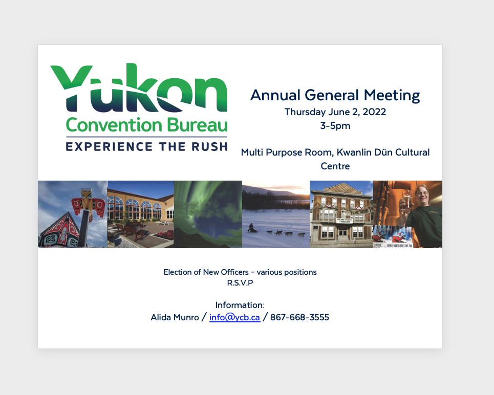 Annual General Meeting – Thursday, June 2, 2022